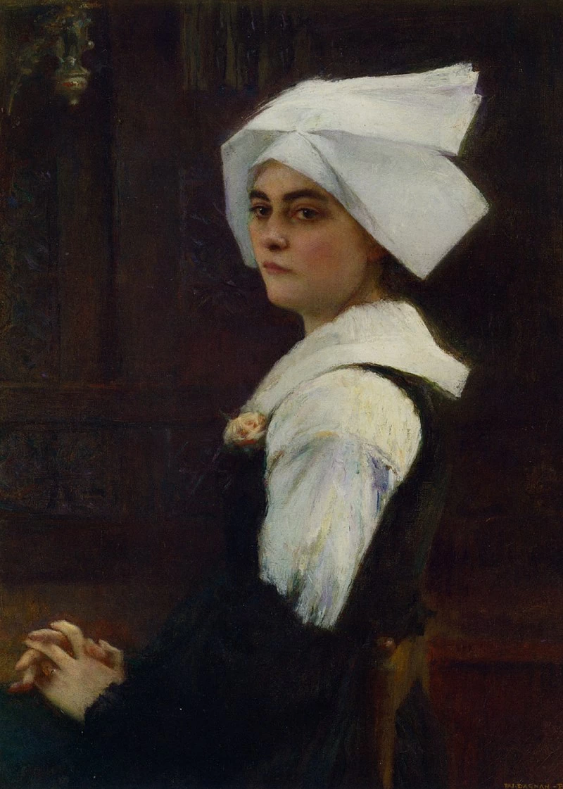 Ritratto di ragazza della Bretagna